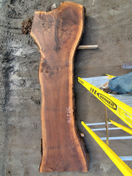 Wood slab, live edge board, wide plank, wavy edge board